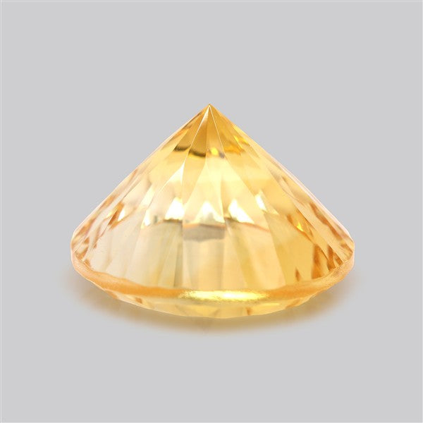 AAA Citrine Concave Cut Faceted Clear Fine Gemstone Millenium Cut