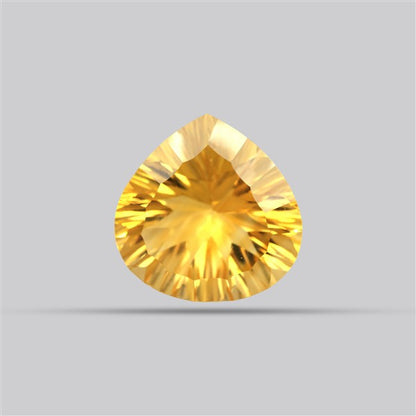AAA Citrine Concave Cut Faceted Clear Fine Gemstone Millenium Cut