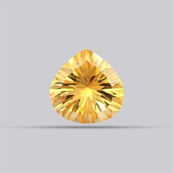 AAA Citrine Concave Cut Faceted Clear Fine Gemstone Millenium Cut