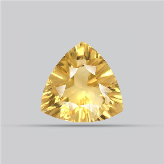 AAA Citrine Concave Cut Faceted Clear Fine Gemstone Millenium Cut