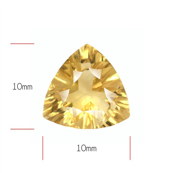 AAA Citrine Concave Cut Faceted Clear Fine Gemstone Millenium Cut