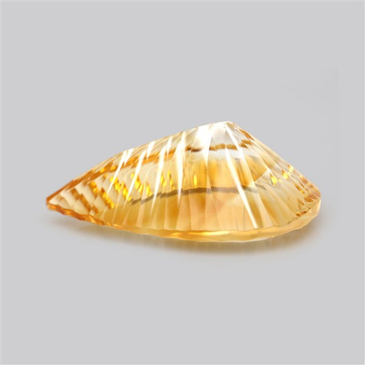 AAA Large Citrine Concave Cut Faceted Clear Fine Gemstone Millenium Cut