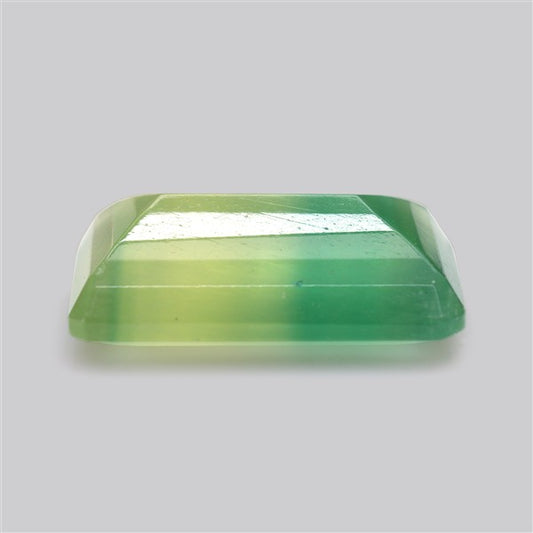 Fluorite Mint Green Faceted Bi-Color