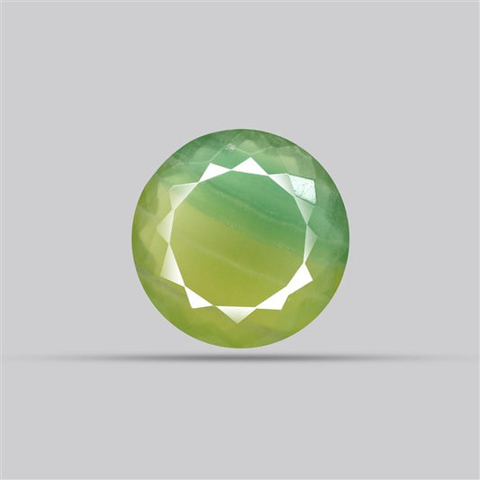Fluorite Mint Green Faceted Bi-Color 