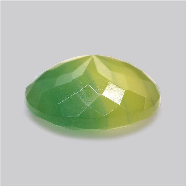 Fluorite Mint Green Faceted Bi-Color