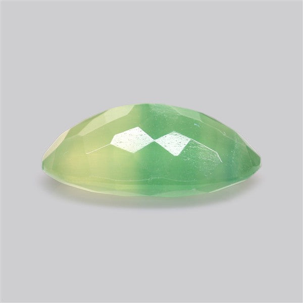 Fluorite Mint Green Faceted Bi-Color