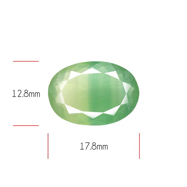 Fluorite Mint Green Faceted Bi-Color