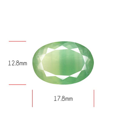 Fluorite Mint Green Faceted Bi-Color