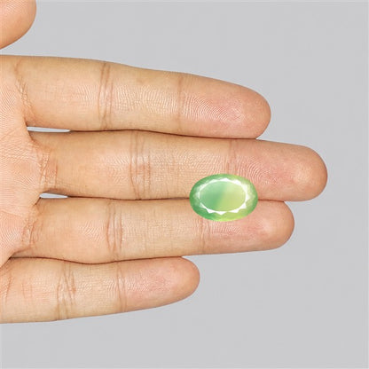 Fluorite Mint Green Faceted Bi-Color