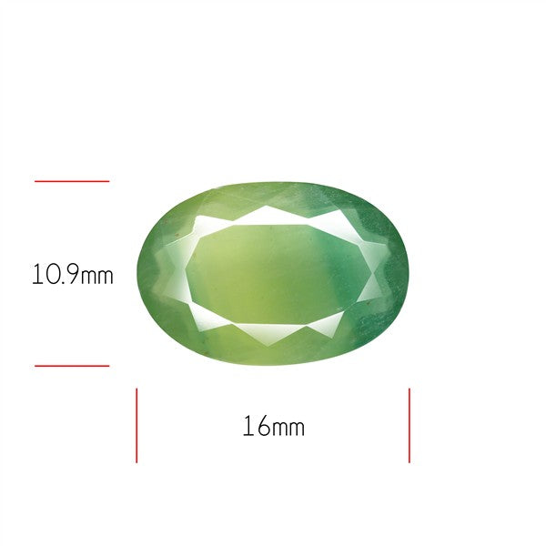 Fluorite Mint Green Faceted Bi-Color