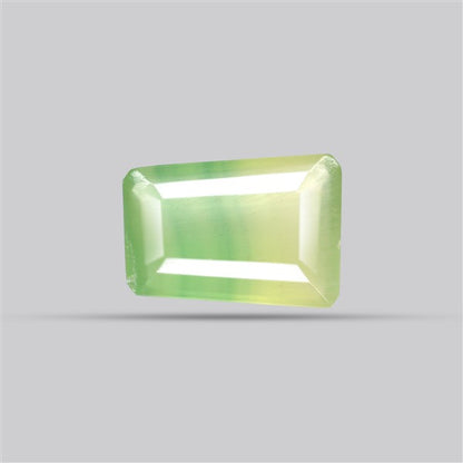 Fluorite Mint Green Faceted Bi-Color 