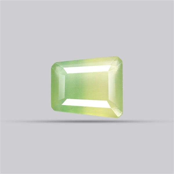 Fluorite Mint Green Faceted Bi-Color 