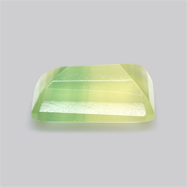Fluorite Mint Green Faceted Bi-Color