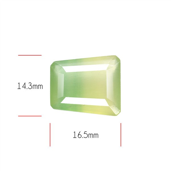 Fluorite Mint Green Faceted Bi-Color