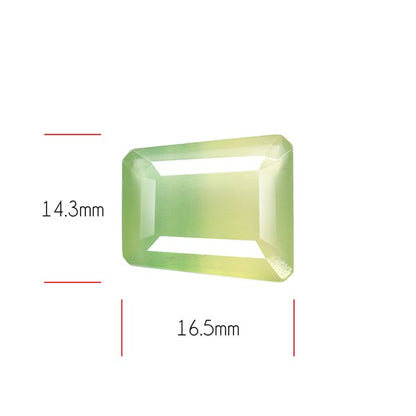 Fluorite Mint Green Faceted Bi-Color