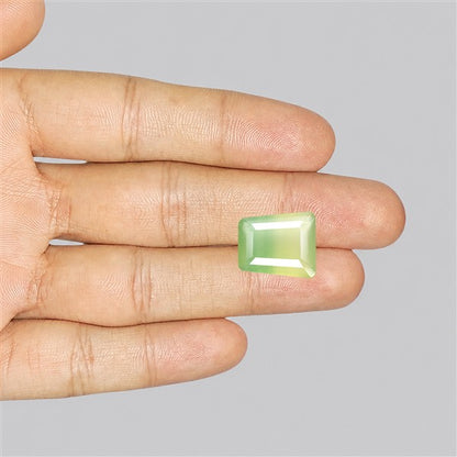Fluorite Mint Green Faceted Bi-Color