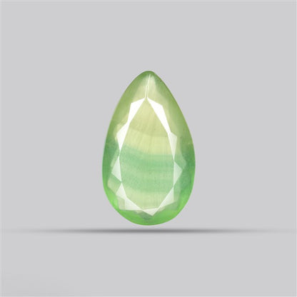 Fluorite Mint Green Faceted Bi-Color 