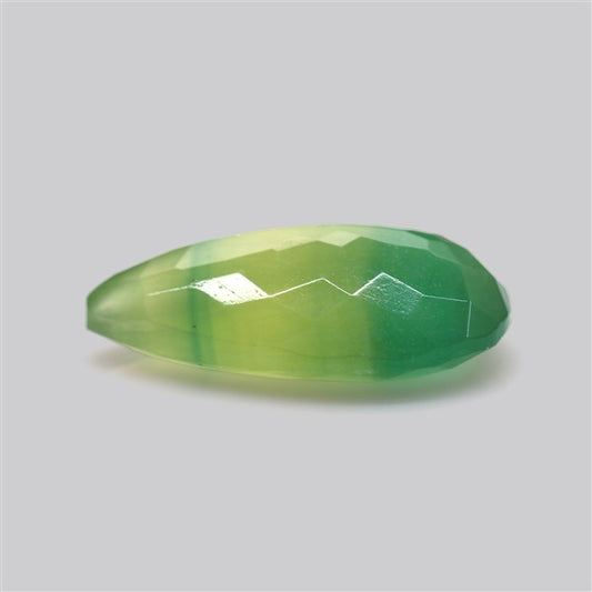 Fluorite Mint Green Faceted Bi-Color