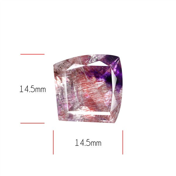 Super Seven Amethyst Faceted Fine Gemstone