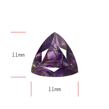 Super Seven Amethyst Faceted Fine Gemstone