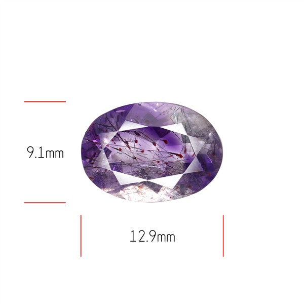 Super Seven Amethyst Faceted Fine Gemstone
