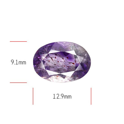 Super Seven Amethyst Faceted Fine Gemstone