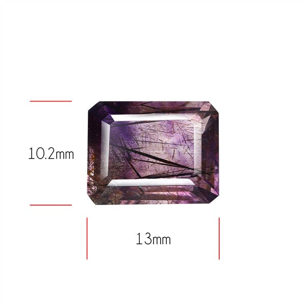 Super Seven Amethyst Faceted Fine Gemstone