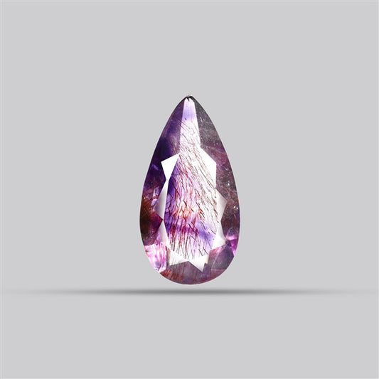 Super Seven Amethyst Faceted Fine Gemstone