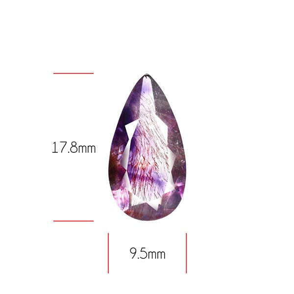Super Seven Amethyst Faceted Fine Gemstone