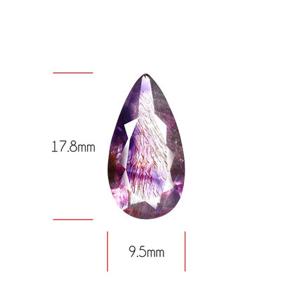Super Seven Amethyst Faceted Fine Gemstone