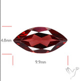 Natural Red Almandine Garnet (Pyrope) Faceted Mozambique Garnet