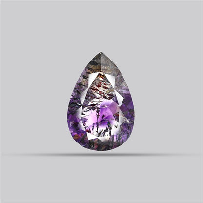 Super Seven Amethyst Faceted Fine Gemstone