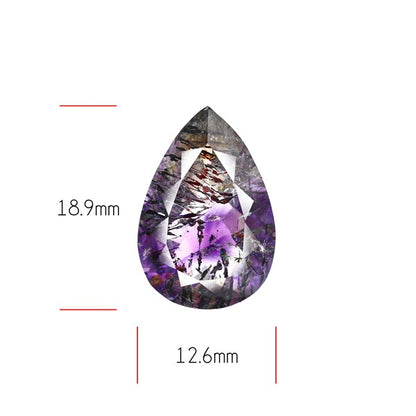 Super Seven Amethyst Faceted Fine Gemstone