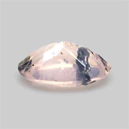Diopside in Rose Quartz Faceted Fine Gemstone
