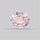 Diopside in Rose Quartz Faceted Fine Gemstone