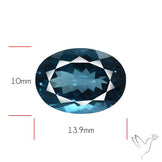 AAA London Blue Topaz Faceted Fine Gemstone