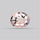 Diopside in Rose Quartz Faceted Fine Gemstone