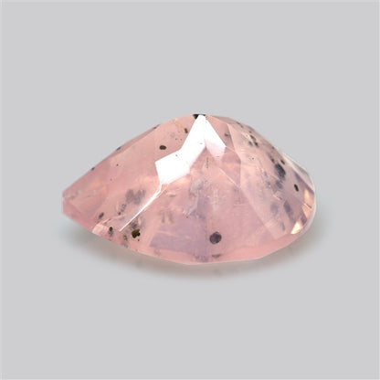 Diopside in Rose Quartz Faceted Fine Gemstone