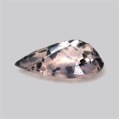 Diopside in Rose Quartz Faceted Fine Gemstone