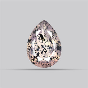 Diopside in Rose Quartz Faceted Fine Gemstone