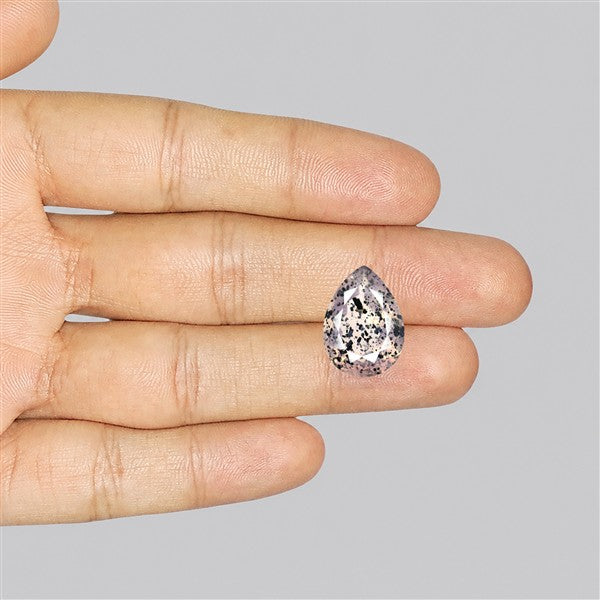 Diopside in Rose Quartz Faceted Fine Gemstone