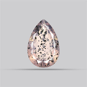 Diopside in Rose Quartz Faceted Fine Gemstone