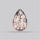 Diopside in Rose Quartz Faceted Fine Gemstone