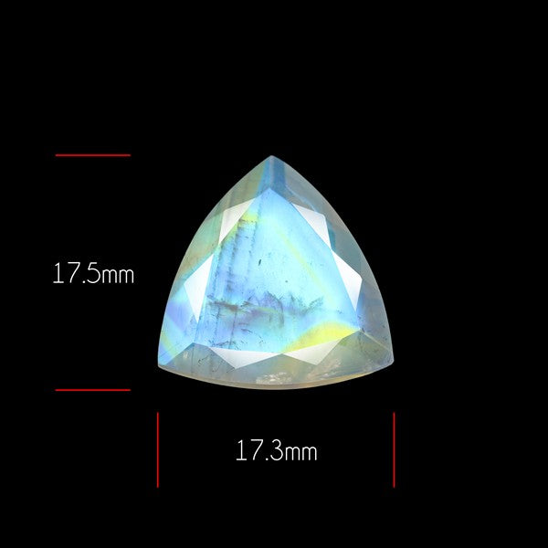 Indian Rainbow Moonstone Faceted Fine Gemstone