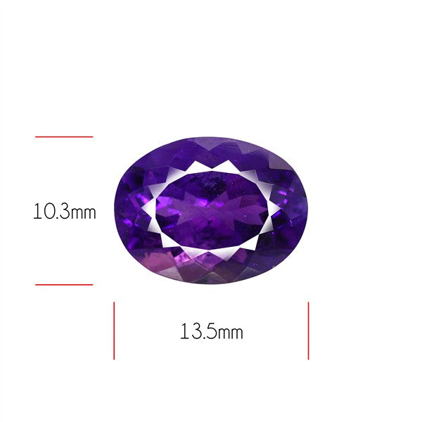 Deep Violet Amethyst Fine Gemstone from Russia