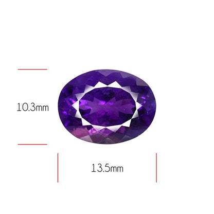 Deep Violet Amethyst Fine Gemstone from Russia