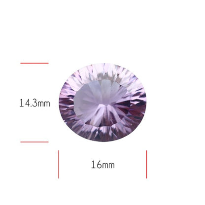 Millennium Cut Faceted Amethyst Fine Gemstone