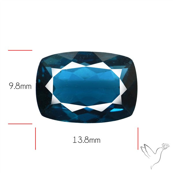 AAA London Blue Topaz Faceted Fine Gemstone