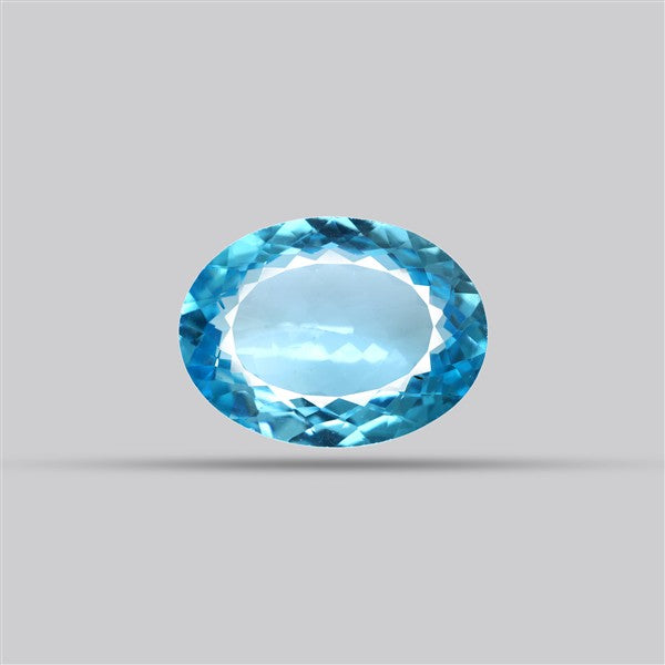 Large Swiss Blue Topaz Faceted Fine Gemstone
