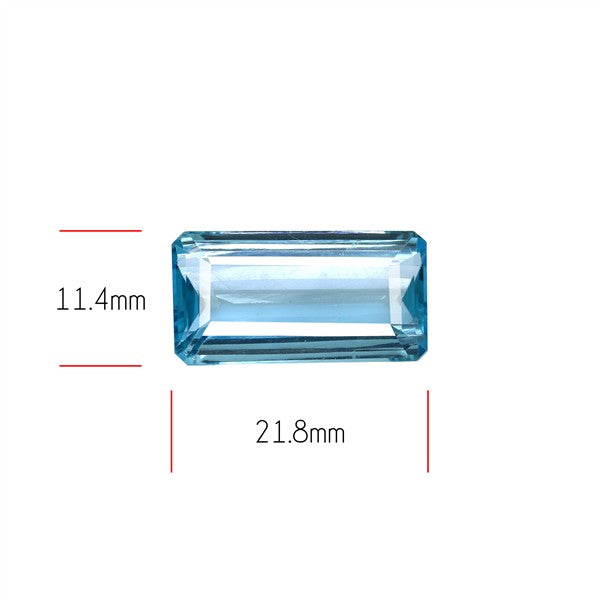 Large Swiss Blue Topaz Faceted Fine Gemstone